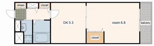 セルジュYS姫路【305号室】の間取り