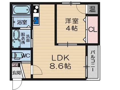 パークヒルズ上穂積【1階】の間取り