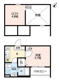 ハイグランド大高【1階】の間取り