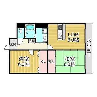 アルカディア段上【4階】の間取り