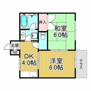 イースト七番館【2階】の間取り