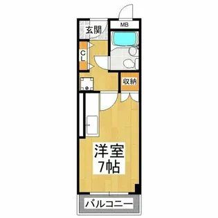 キューデンス21 A棟【2階】の間取り