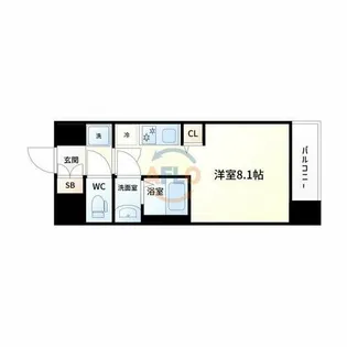 セレニテ十三ミラク【8階】の間取り