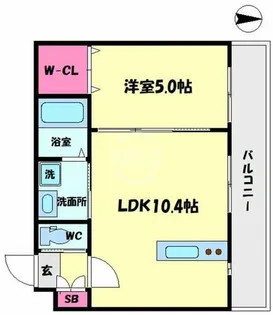 グランパシフィック長橋スクエア【2階】の間取り