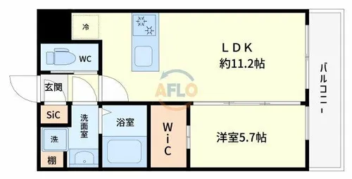 グランカーサ新大阪SOUTH【8階】の間取り