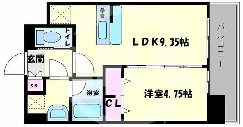 プレジオ布施ASIAN【13階】の間取り