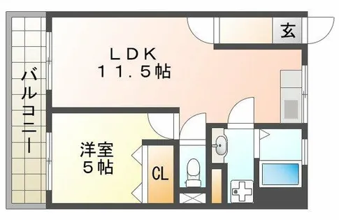 ソフィア朝霧【5階】の間取り