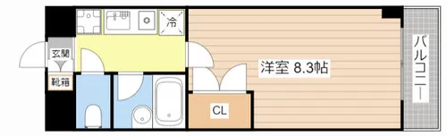 コンフォート太陽【1105号室】の間取り