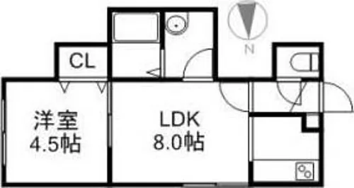 プログレス中島【3階】の間取り