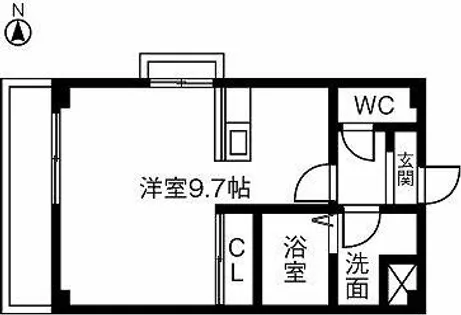 柿の木坂【302号室】の間取り