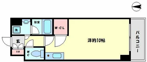 プラディーパ花園町【7階】の間取り