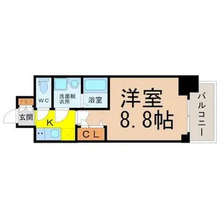 プレサンス錦通THE葵【11階】の間取り