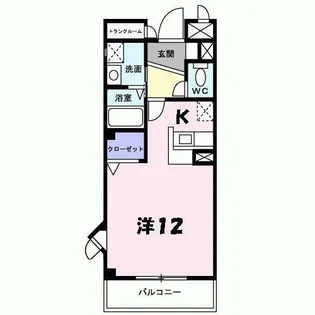 クラールオストベルグⅠ【207号室】の間取り