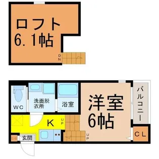 アンジュ ド ボヌール【1階】の間取り