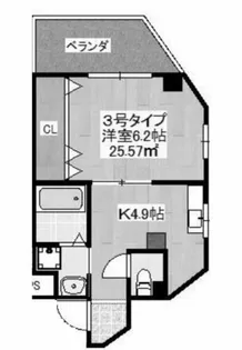 メゾンドアヴェルⅢ【5階】の間取り