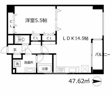 K-CRAFT UMEDA108【7階】の間取り