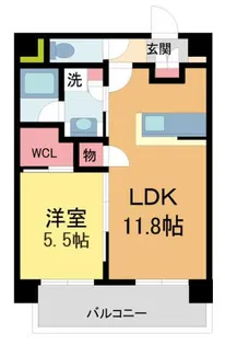 みなとメゾン川西中央【6階】の間取り
