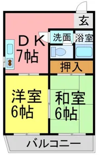 アビタシオン【301号室】の間取り