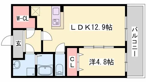 ラフィネコート【303号室】の間取り