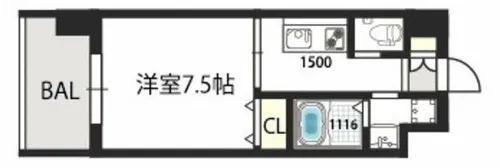グランドゥーエ永和駅前【8階】の間取り