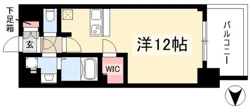 プレサンスジェネ千種内山【0710号室】の間取り