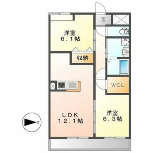 GRANDUKE松原【502号室】の間取り