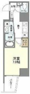 HORIZON UMEDA NORTH【7階】の間取り