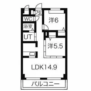 ソシア大口【2階】の間取り