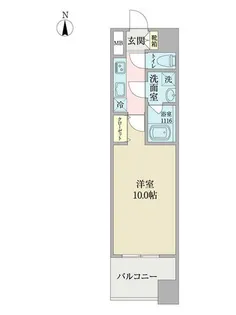 ヴィルクレア桜山【0304号室】の間取り