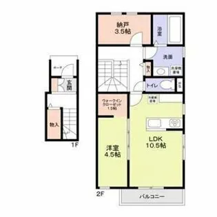 Juste Paix Sato【201号室】の間取り