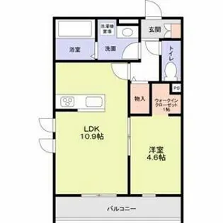 bell femme Sato【103号室】の間取り