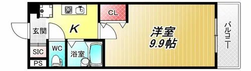 桜ヶ丘晴楽館【5階】の間取り