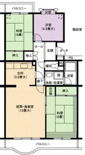 神宮東パークハイツ【12階】の間取り