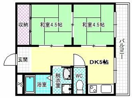 サンシャイン羽曳野【3階】の間取り