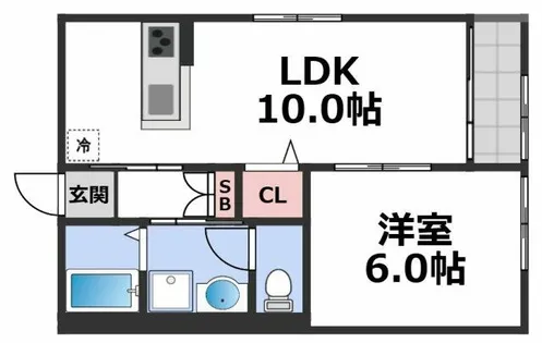 アバンサール【2階】の間取り