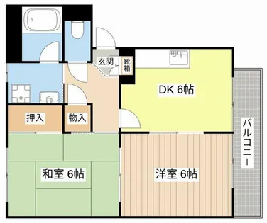 Kハイツ南彦根 A【203号室】の間取り