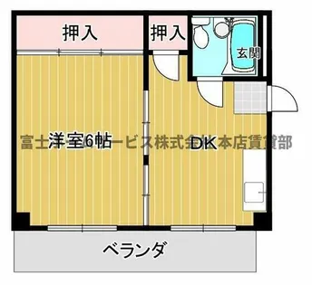 シルバーハイツ【5階】の間取り