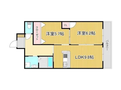 リード真鶴【2階】の間取り