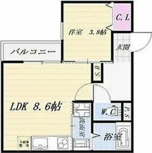 スマイル土古【3階】の間取り
