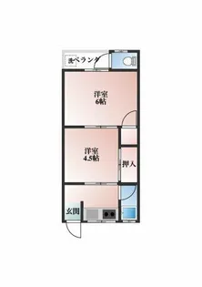 プチハイムキムラ【2階】の間取り