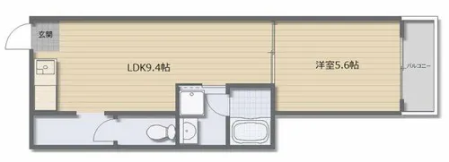 ナカジョウマンション【3階】の間取り
