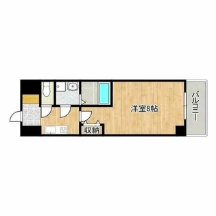 S-RESIDENCE難波Viale【11階】の間取り