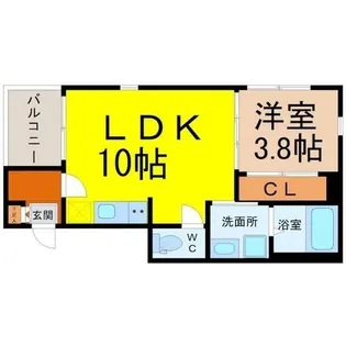 ハーモニーテラス自由ケ丘【3階】の間取り