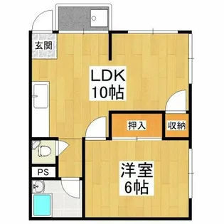 森本マンション【3階】の間取り