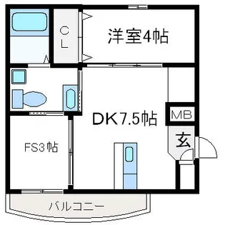 LA PORTE(ラポルテ)【26号室】の間取り