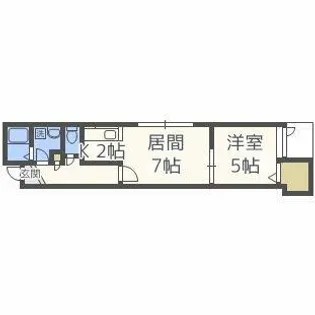 グランドソレーユ【201号室】の間取り