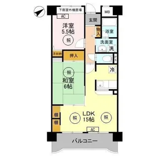 GALAXY WiLL中百舌鳥【0906号室】の間取り