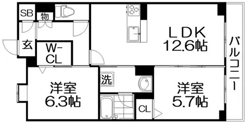 ShaMaison Felicia【3階】の間取り