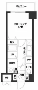 ルクレ難波【5階】の間取り