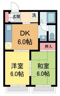 エトワール段上【201号室】の間取り